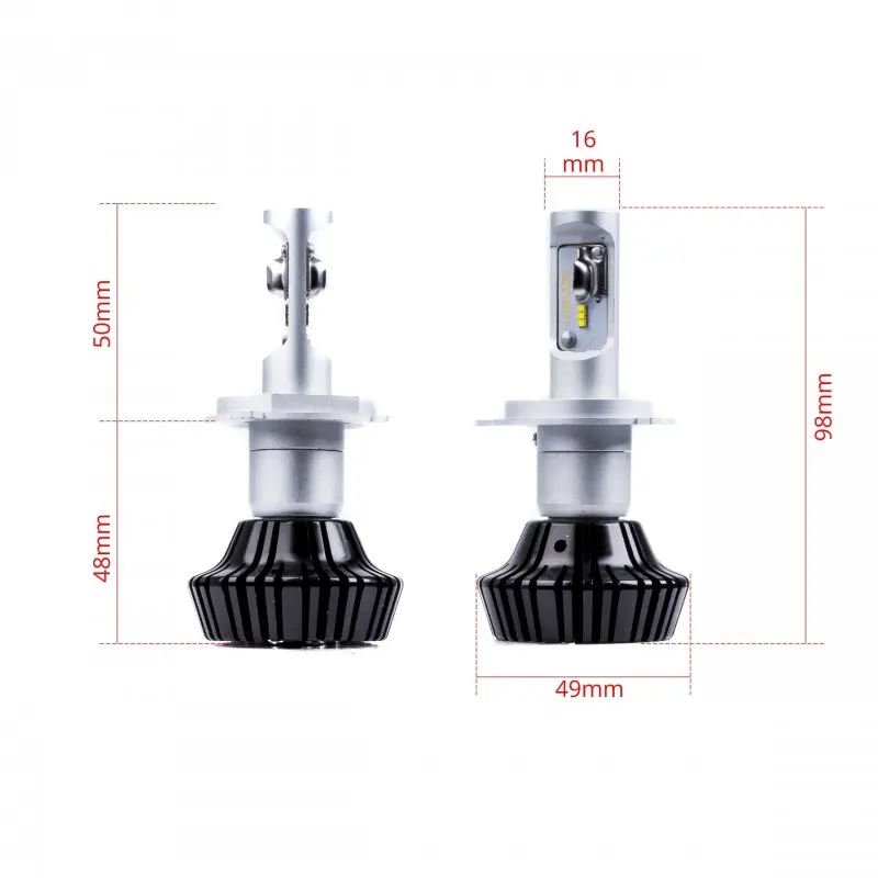 LED Pære H4 PHILIPS Luxeon ZES │ CANbus - sett 2 stk. Image 5