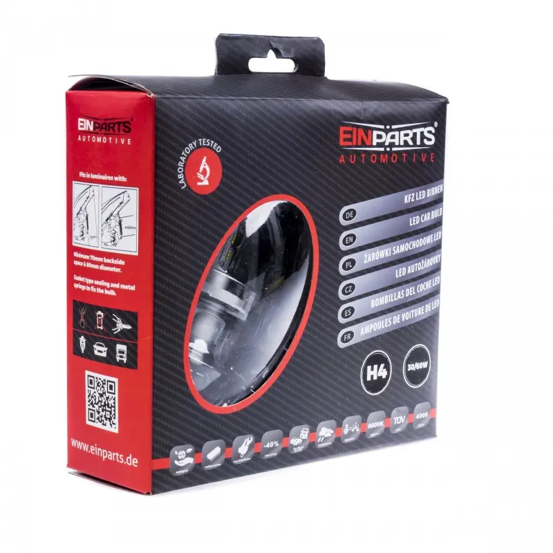 LED Pære H4 PHILIPS Luxeon ZES │ CANbus - sett 2 stk. Image 7