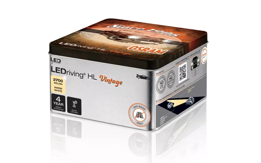 LED Pære H4 / R2 / H19 Osram LEDriving HL VINTAGE │ Retro-LED for klassiske biler +300 % lysstyrke - sett 2 stk. – bilde 4