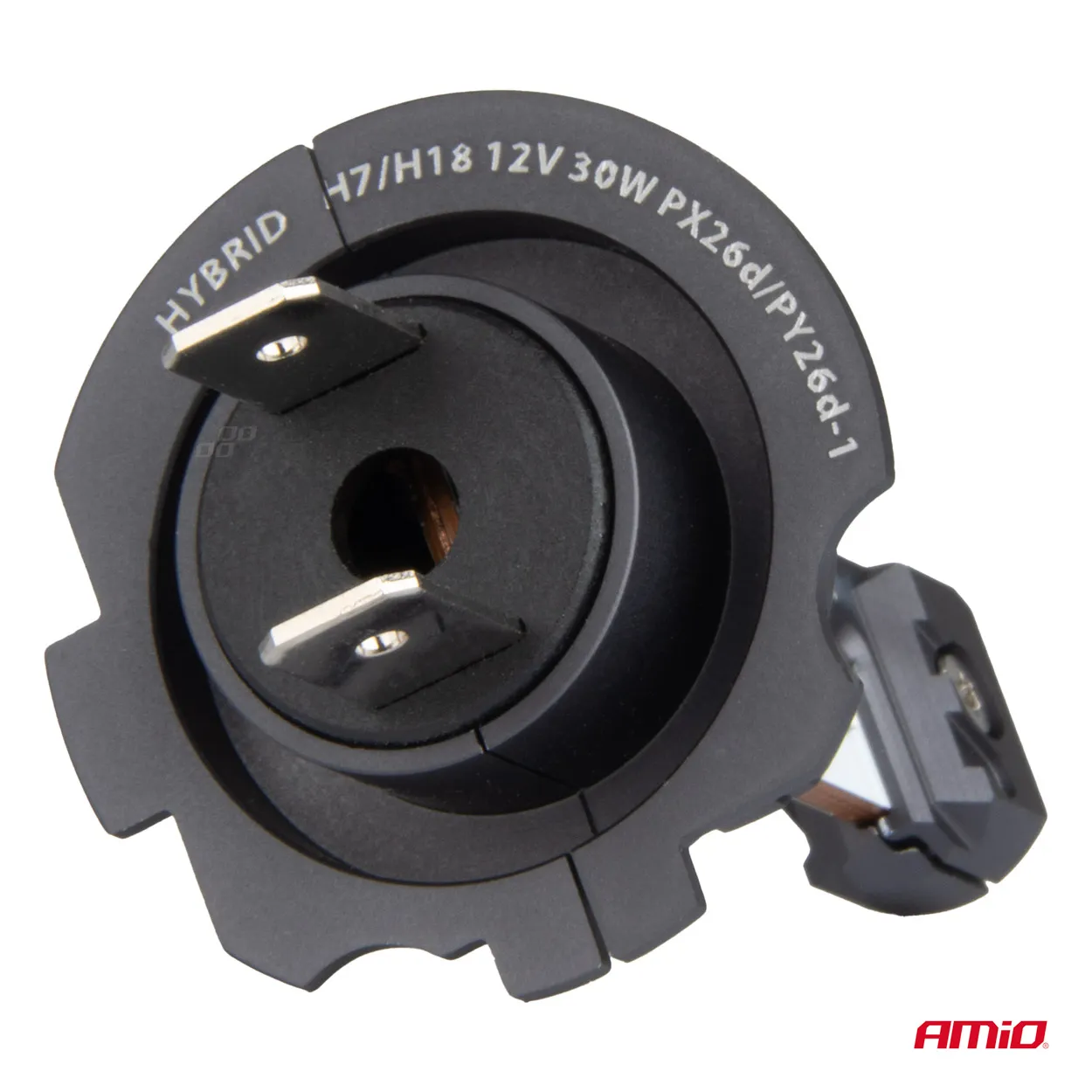 LED Pære H7 / H18 AMiO Hybrid Series CSP Chip LED 6000K │ Full CANbus Plug&Play EasyFit  - sett 2 stk. Image 6