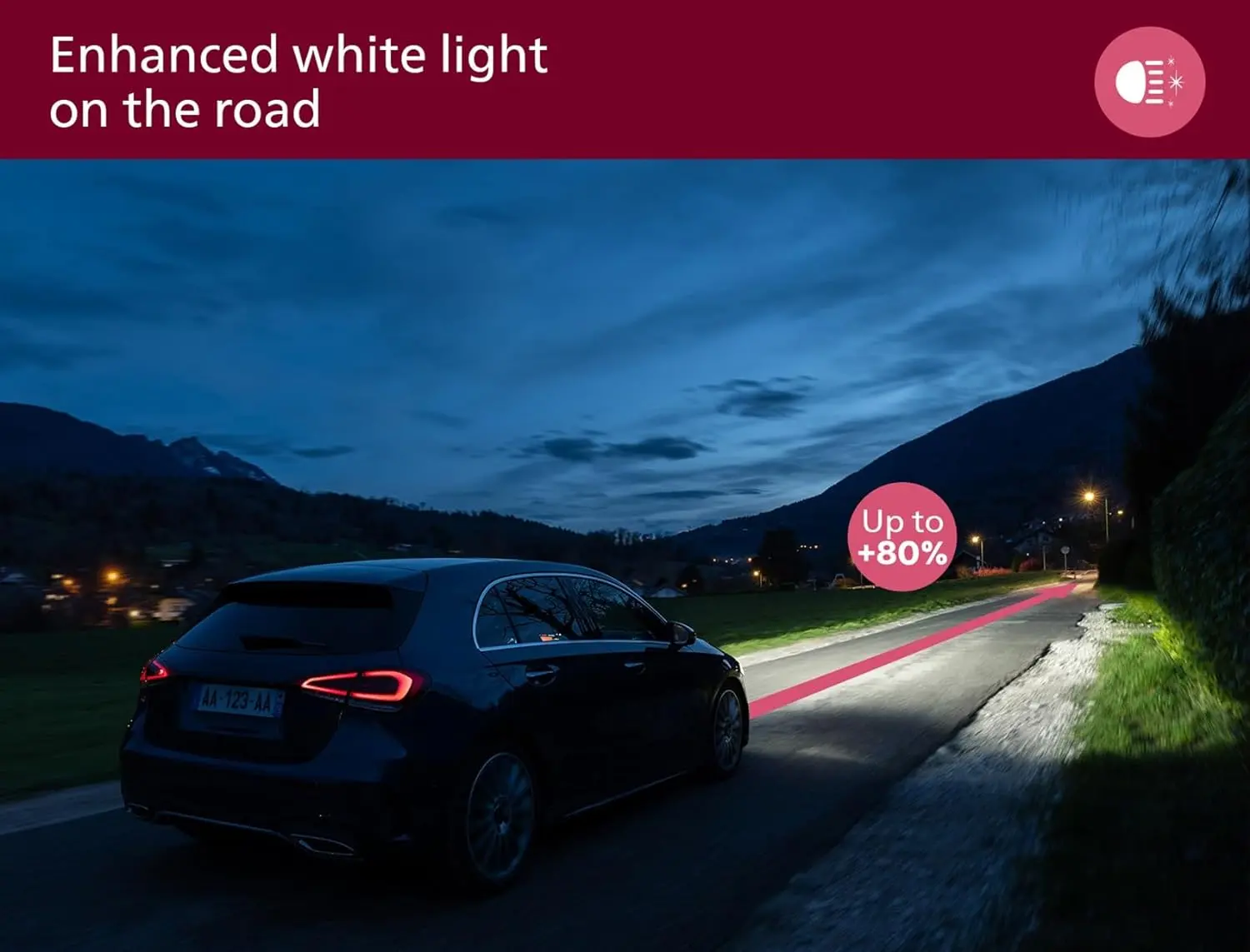 LED Pære H7 / H18 Philips Ultinon Access - sett 2 stk. Image 9