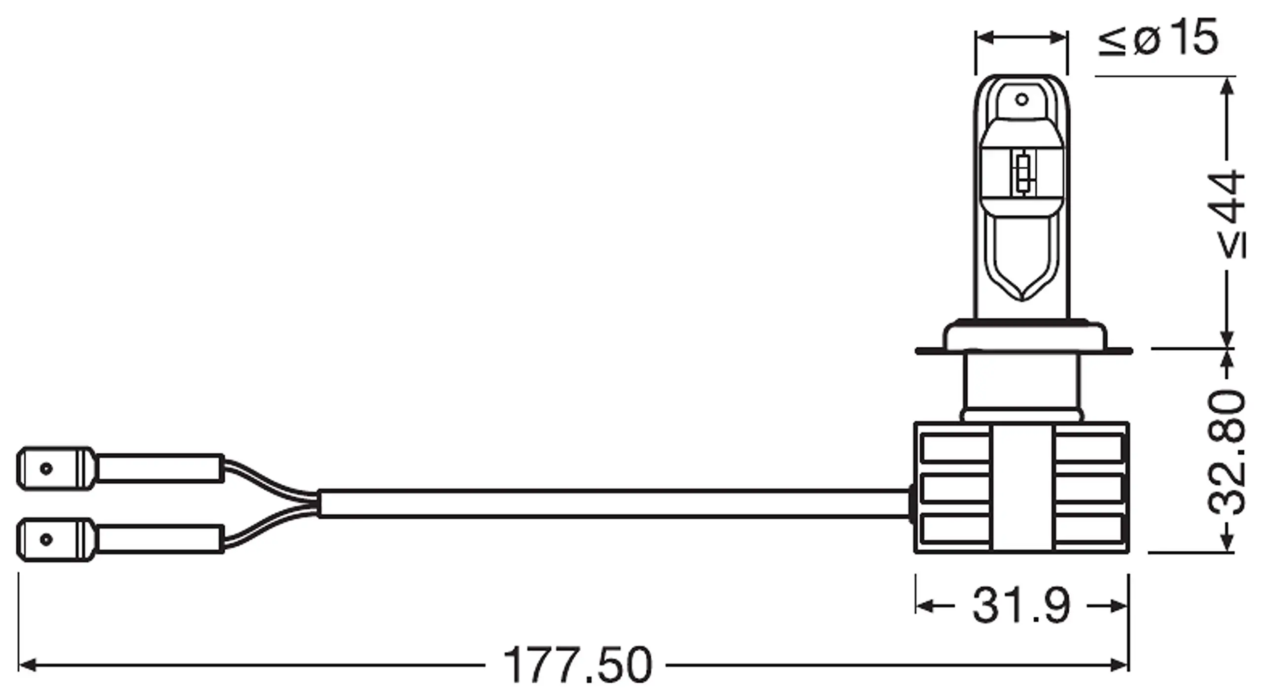 LED Pære H7 Osram LEDriving HL Gen2 - sett 2 stk. Image 8