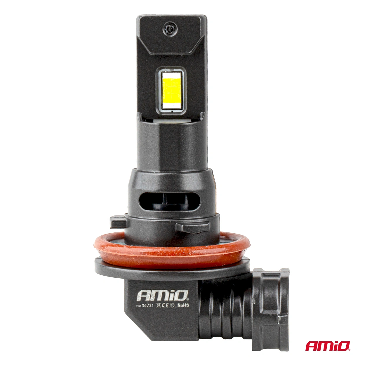 LED Pære H8 / H9 / H11 Amio F25 Pro Black Series 6000K │ Full CANbus Plug&Play EasyFit 68W - 7646 lm  - sett 2 stk. – bilde 2