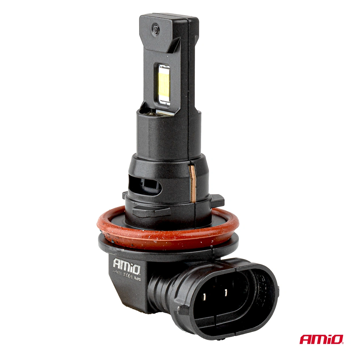 LED Pære H8 / H9 / H11 Amio F25 Pro Black Series 6000K │ Full CANbus Plug&Play EasyFit 68W - 7646 lm  - sett 2 stk. – bilde 4