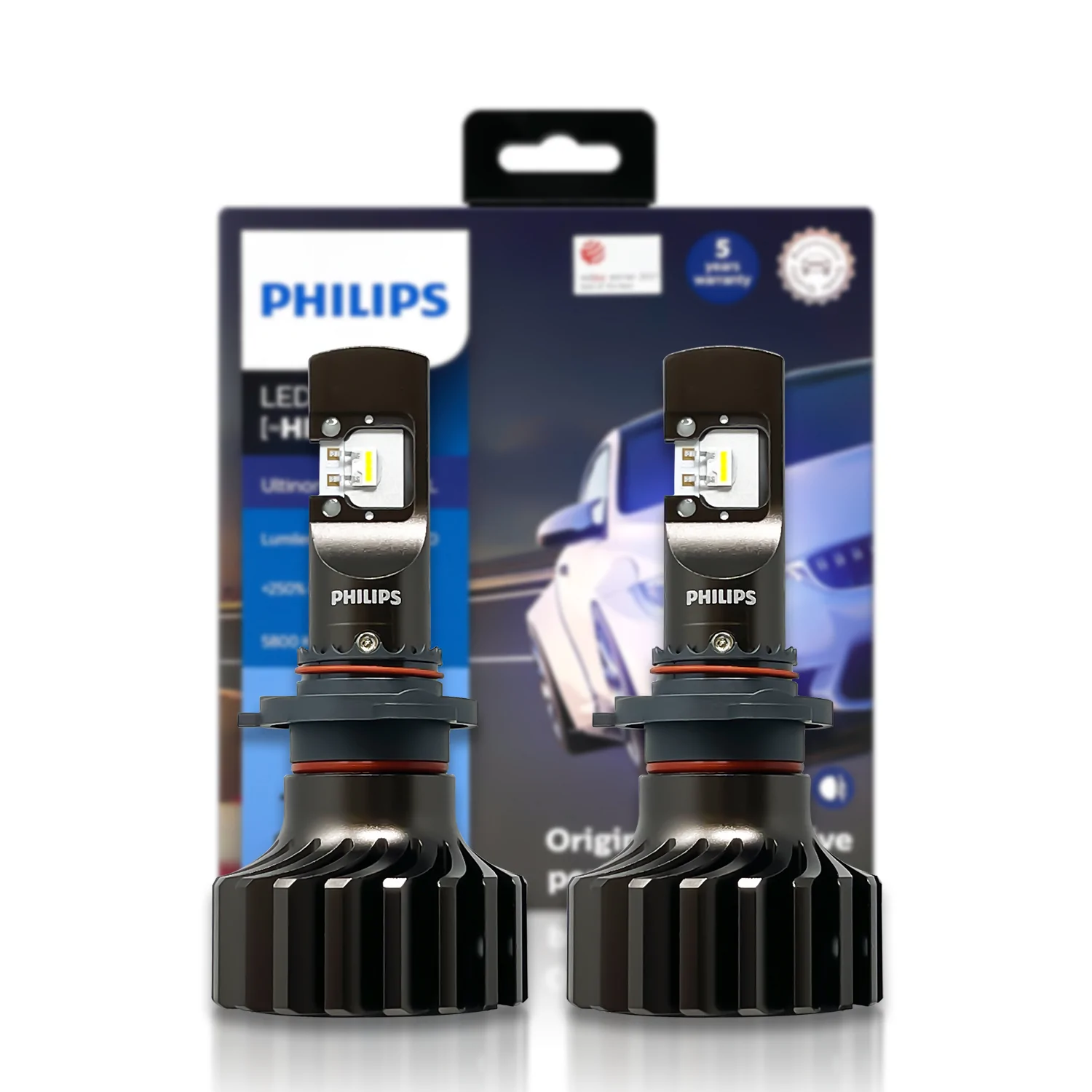 LED Pære HB3/HB4 Philips Ultinon Pro9000 HL +350% Lumileds - sett 2 stk. Image 2