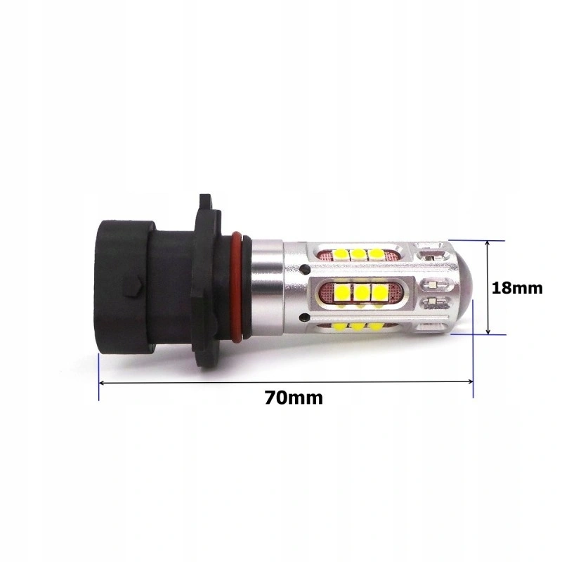 LED-pære HB3A / 9005XS / P20d Xenon White 5500K │ 2500 lm - CANBUS – bilde 3