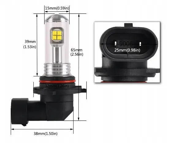 LED Pære HB4 -1 stk. Image 6