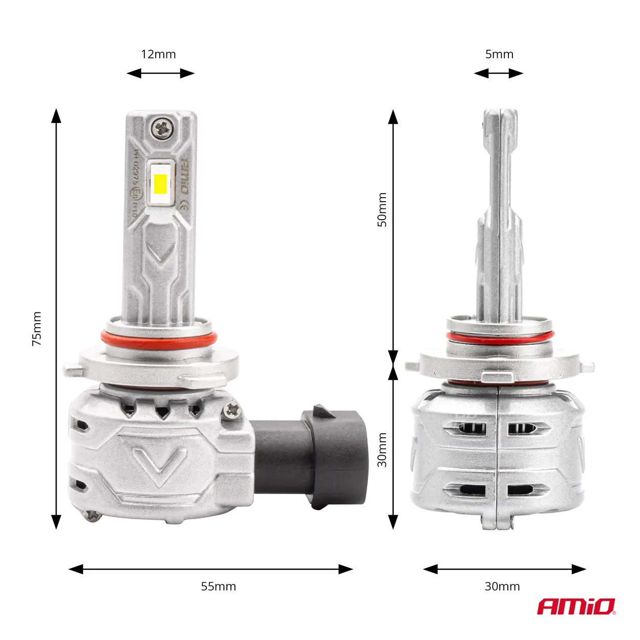 LED Pære HB4 AMiO X2 Series +400% │ CANbus - sett 2 stk. – bilde 3