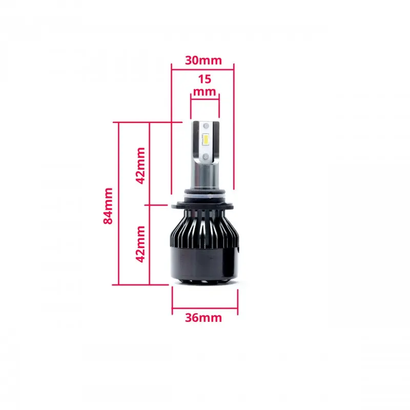 LED Pære HB4 Flip Chip 6000K - sett 2 stk. Image 5