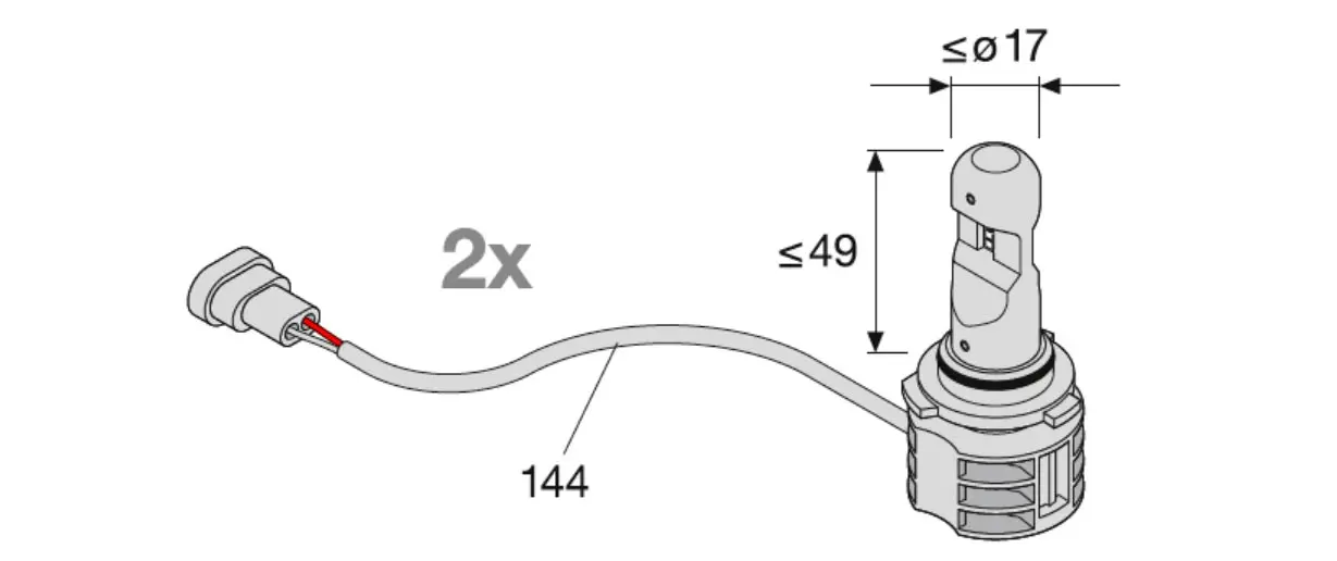LED Pære HB4 Osram LEDriving HL Gen2 - sett 2 stk. – bilde 10