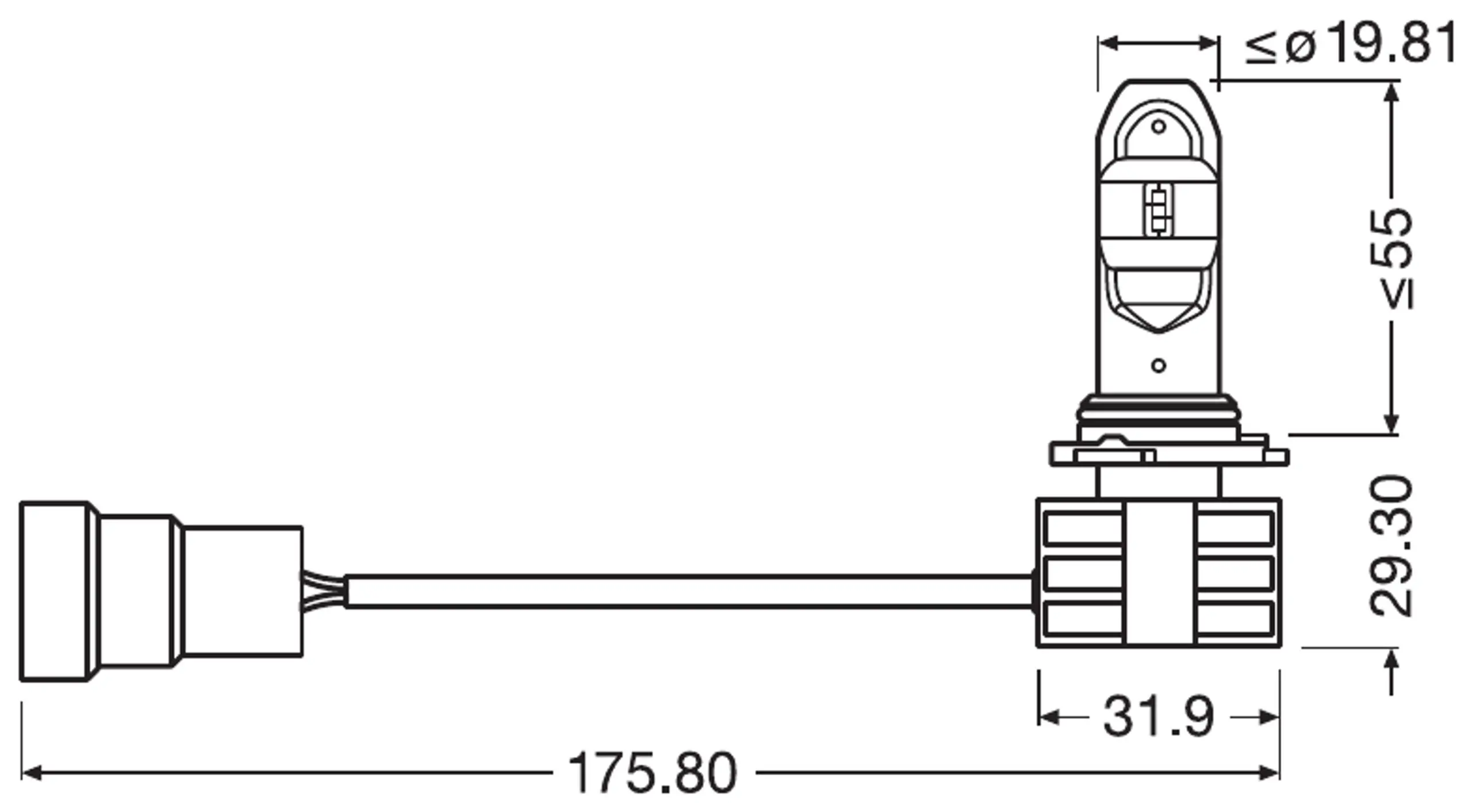 LED Pære HB4 Osram LEDriving HL Gen2 - sett 2 stk. – bilde 9