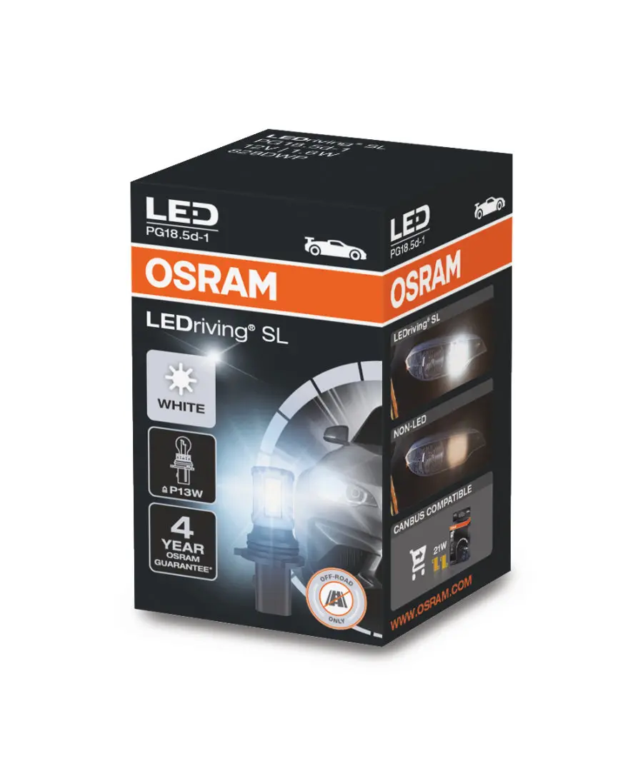 LED Pære P13W Osram LEDriving SL White - 1 stk.