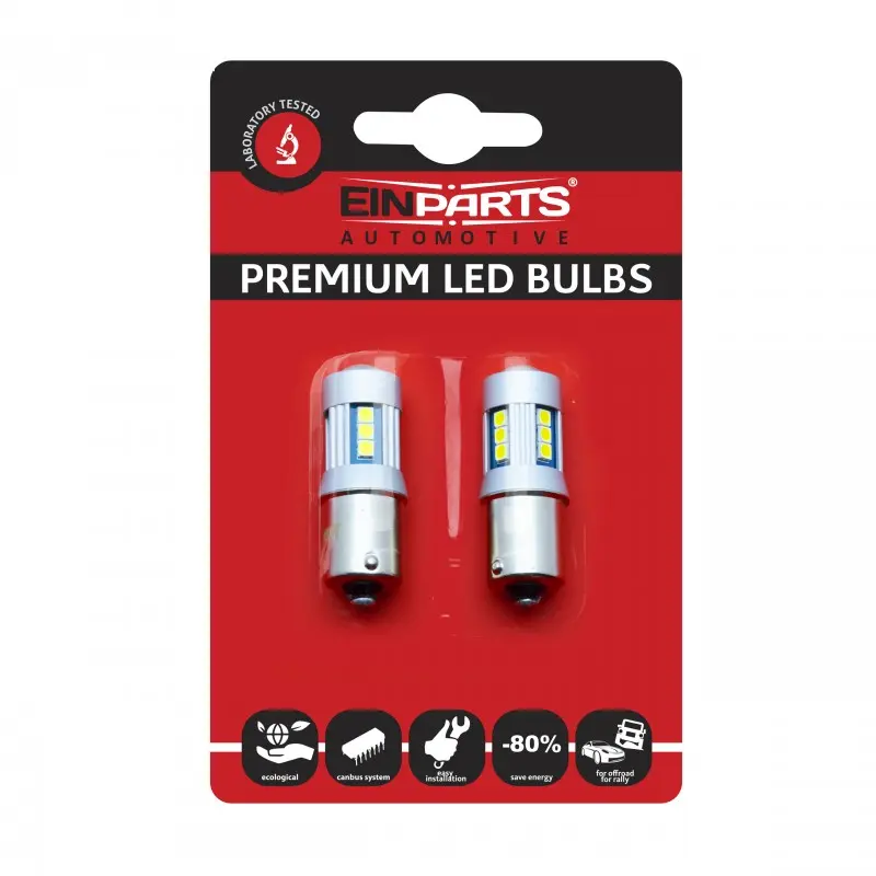 LED Pære P21W Turbo Retrofit │ CANbus - sett 2 stk.