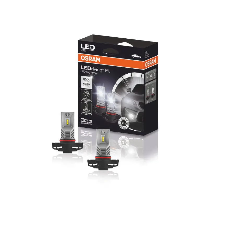 LED Pære PSX24W Osram LEDriving HL Gen2  6000K CoolWhite  - sett 2 stk. Image 1