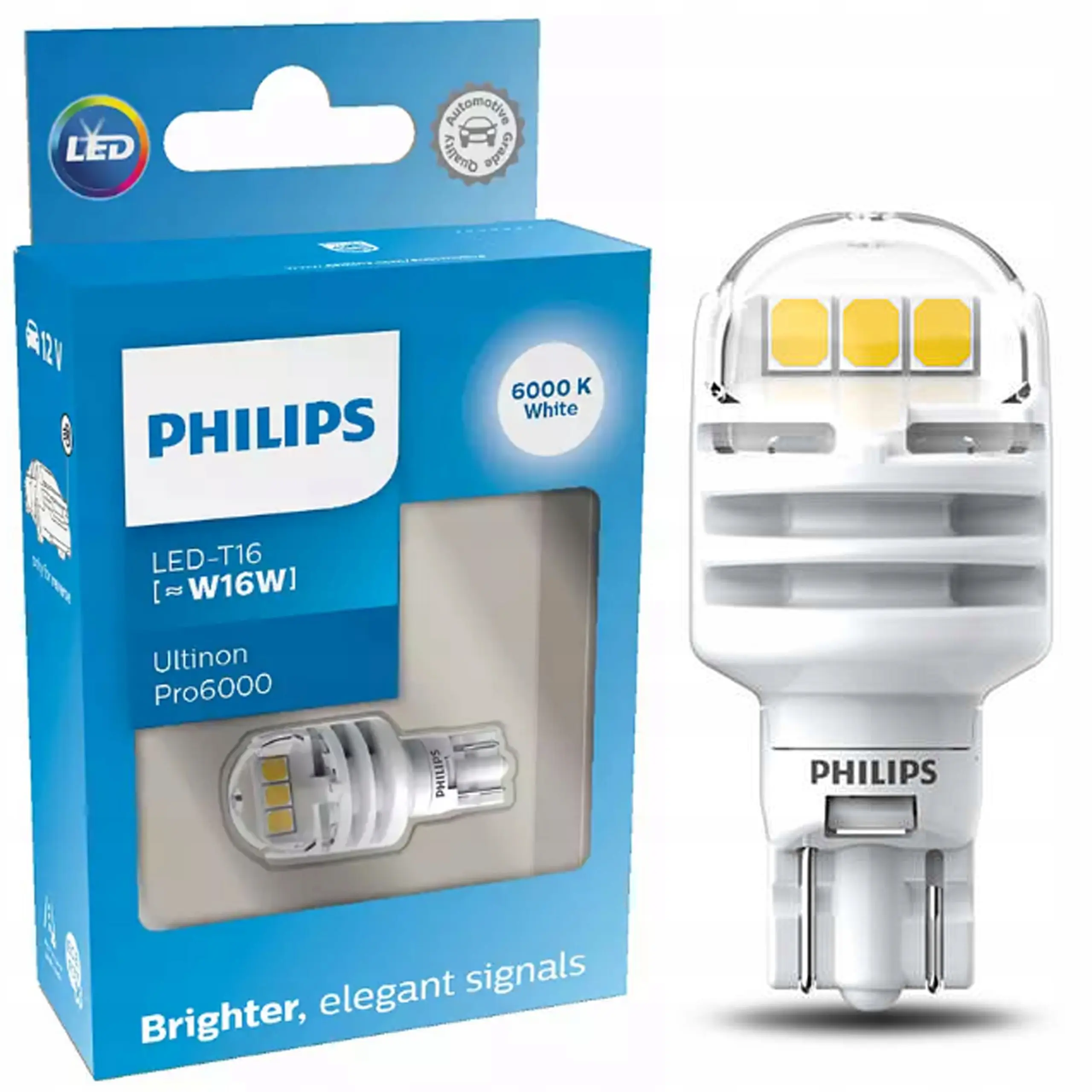 LED Pære W16W Philips Ultinon Pro6000 SI White - 1 stk. Image 4