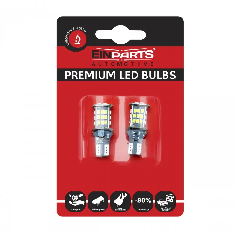 LED Pære W16W (T15) Retrofit │ CANbus - sett 2 stk. Image 1
