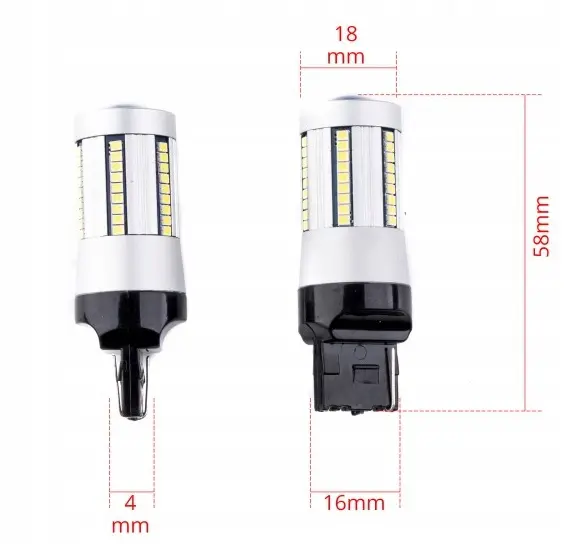 LED Pære W21W │ CANbus - sett 2 stk. – bilde 4