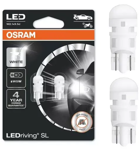 LED pære W5W Osram LEDriving 6000K - sett 2 stk. Image 1