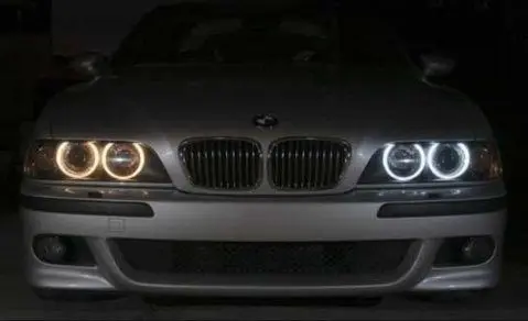 LED Pærer Angel Eyes BMW E39 E53 E60 E61 E65 E87 E83 E65 Cool White - sett 2 stk. Image 1