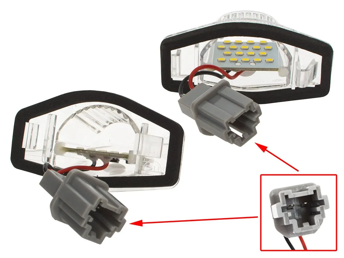 LED skiltlys sett Honda CR-V III Crosstour FR-V HR-V Insight Jazz Logo Odyssey Stream 2 stk. – bilde 2