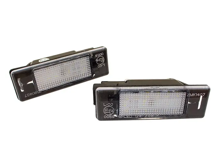 LED skiltlys sett Peugeot 106 FL 1007 207 307 308 3008 406 407 508 Expert II FL 2 stk. Image 1