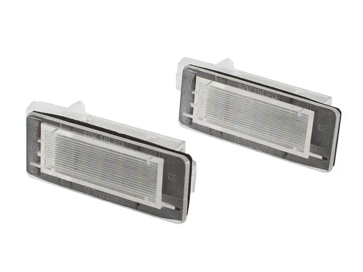 LED skiltlys sett Renault Captur Espace IV Fluence Modus FL Scenic II III 2 stk.