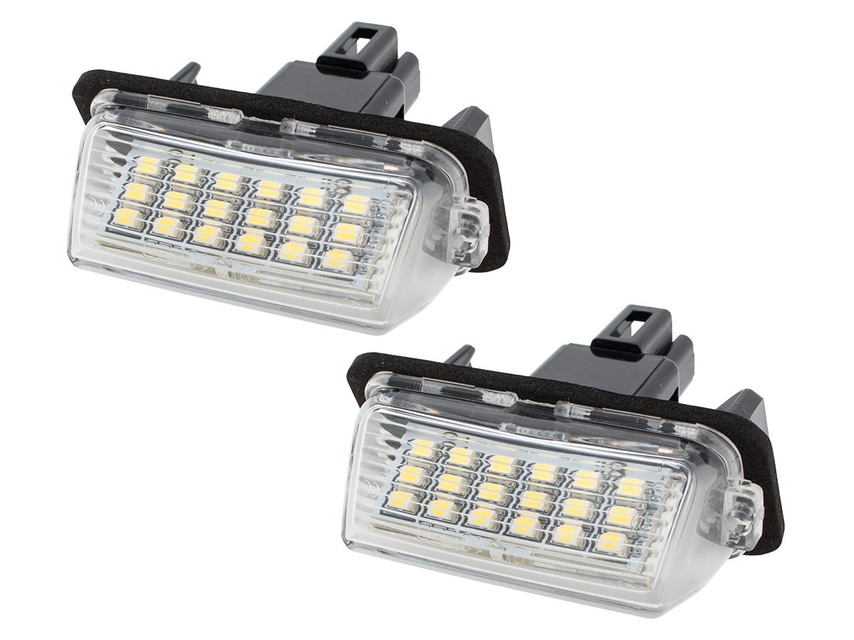 LED skiltlys sett Toyota Auris Avensis Camry Corolla Prius Verso Yaris 2 stk.