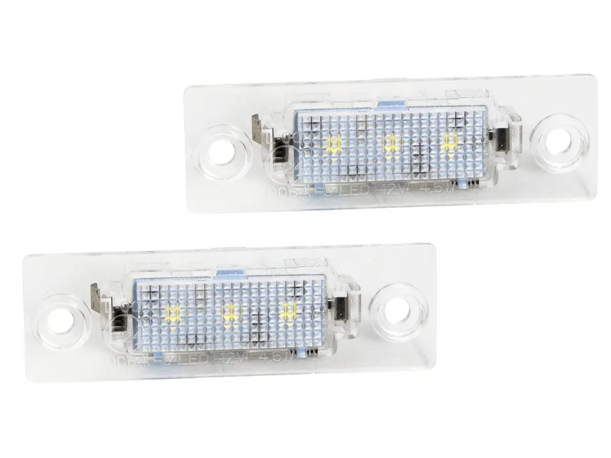 LED skiltlys sett VW Caddy Golf V Plus Jetta Passat B5 T5 Touran Superb │  2 stk.
