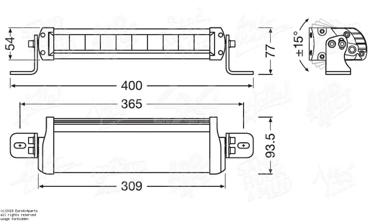 Ledbar Osram LEDriving FX250-CB L-400mm Image 9