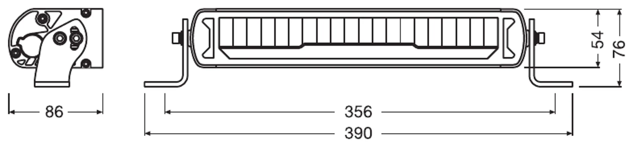 Ledbar Osram LEDriving MX250-CB L-356mm – bilde 8