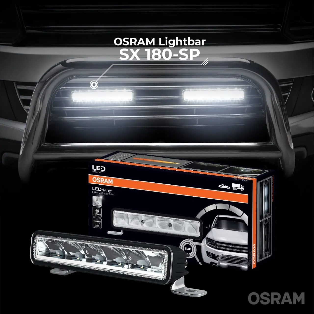 Ledbar Osram LEDriving SX180-SP L-182mm – bilde 10