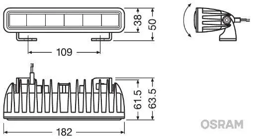 Ledbar Osram LEDriving SX180-SP L-182mm – bilde 6