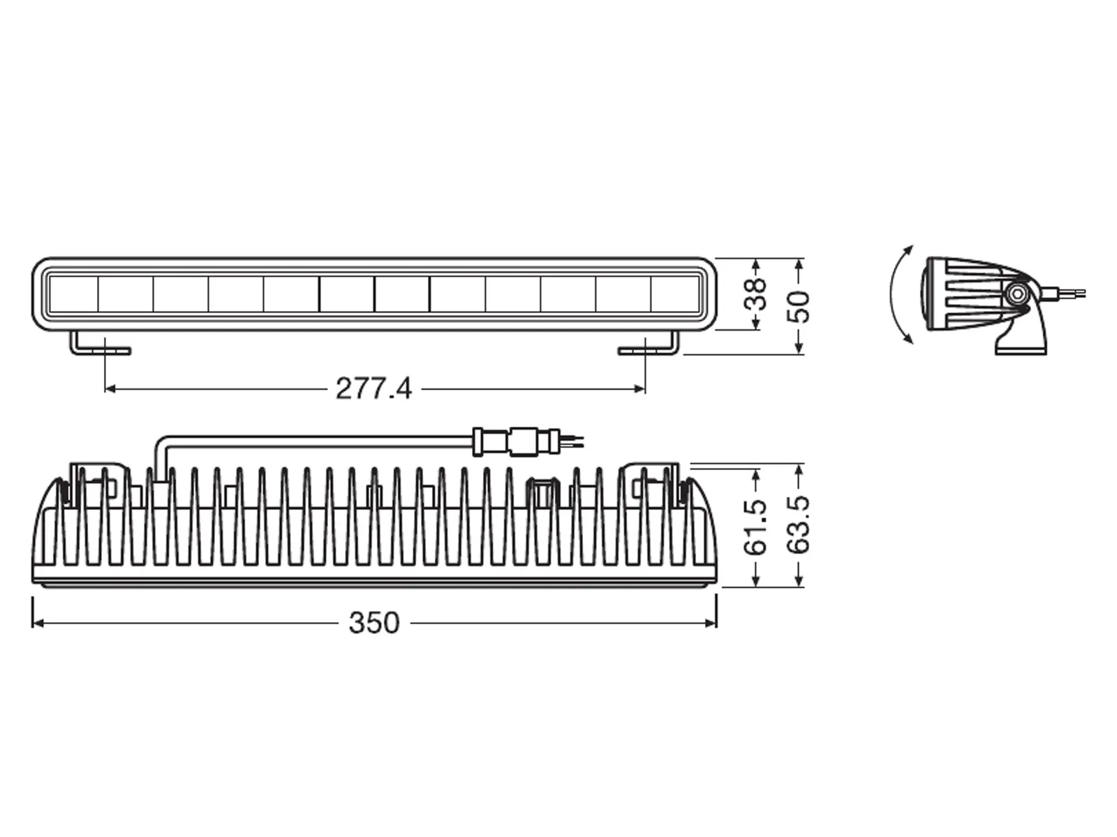 Ledbar Osram LEDriving SX300-CB L-350mm – bilde 5
