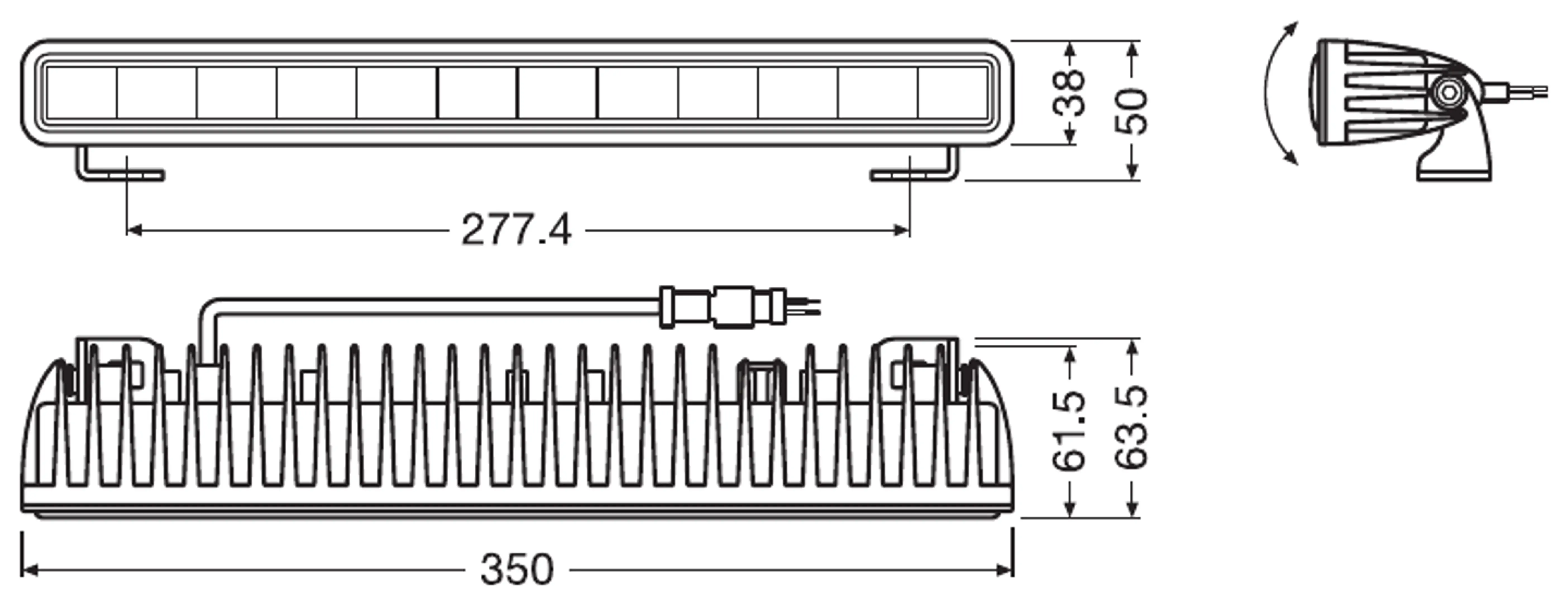 Ledbar Osram LEDriving SX300-SP L-350mm Image 6
