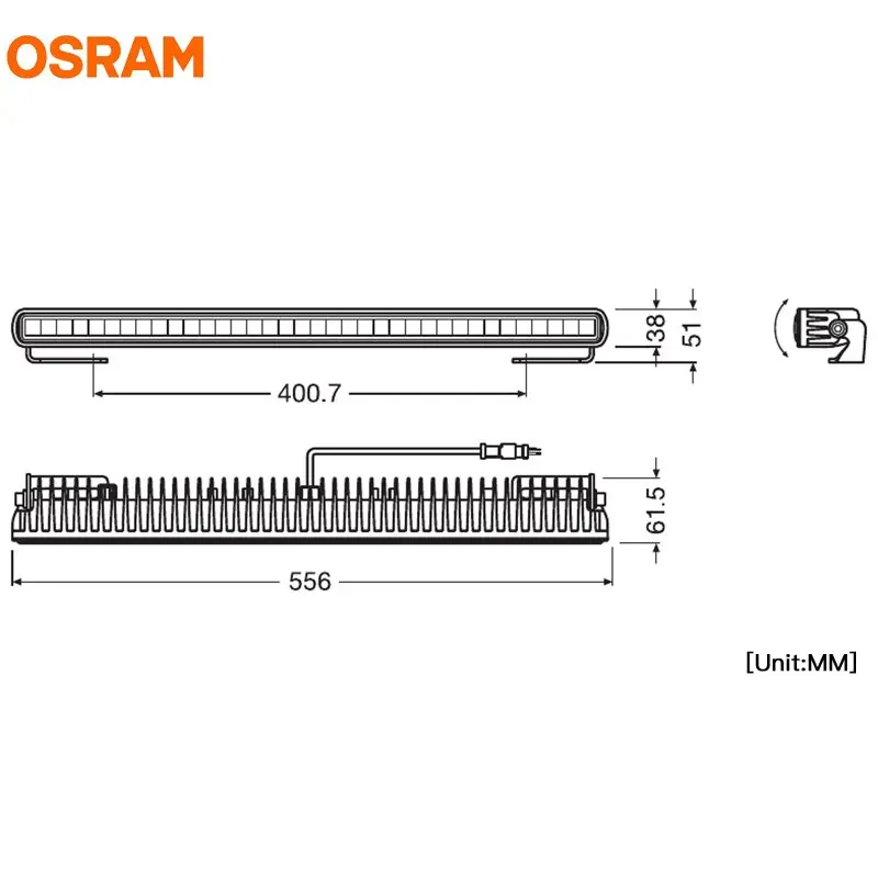 Ledbar Osram LEDriving SX500-SP L-556mm Image 6
