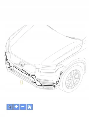 Ledningsnett for støtfanger foran Volvo Genuine® XC90 2016-2017 – bilde 2