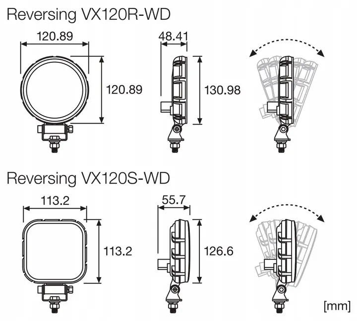 LEDriving Osram Reversing VX120R-WD rygge- og arbeidslys (ryggelys) – bilde 7