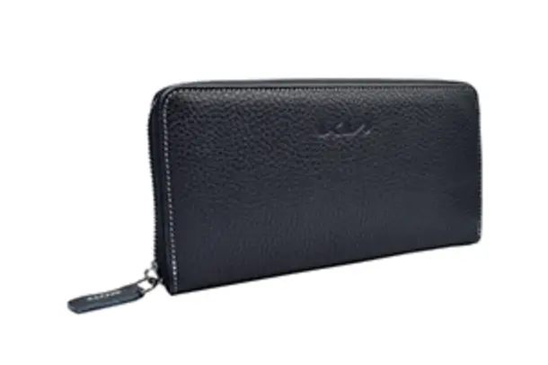 Lommebok dame Kia | Genuine Leather Wallet Black Image 1