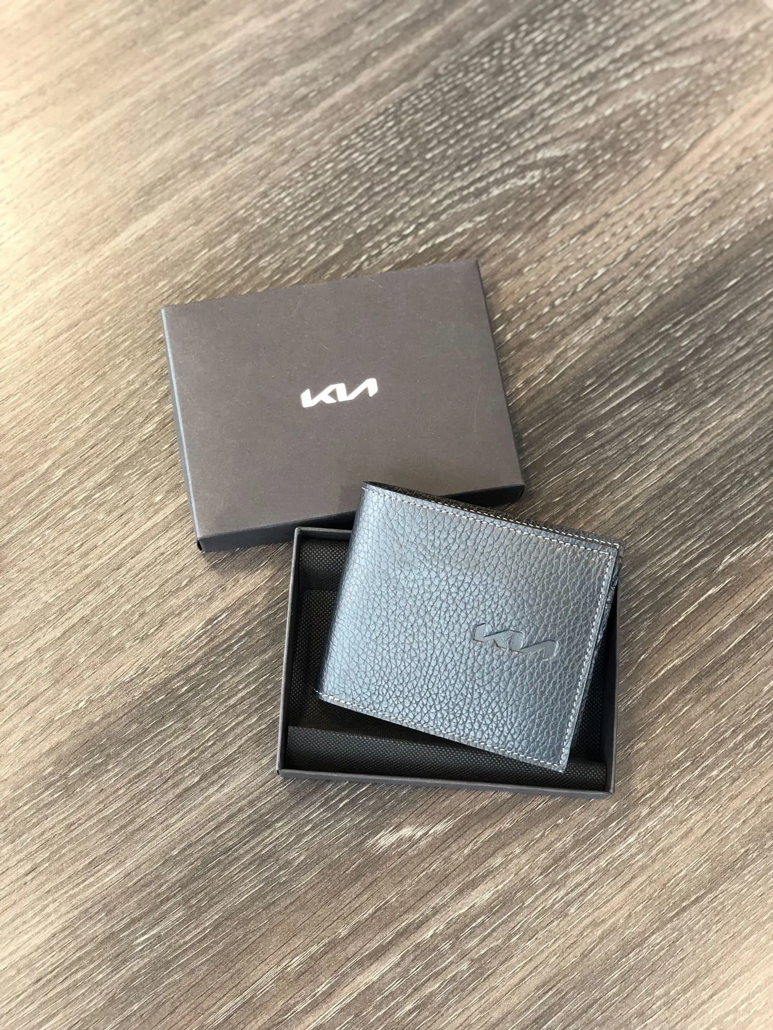 Lommebok herre Kia | Genuine Leather Wallet Black Image 4