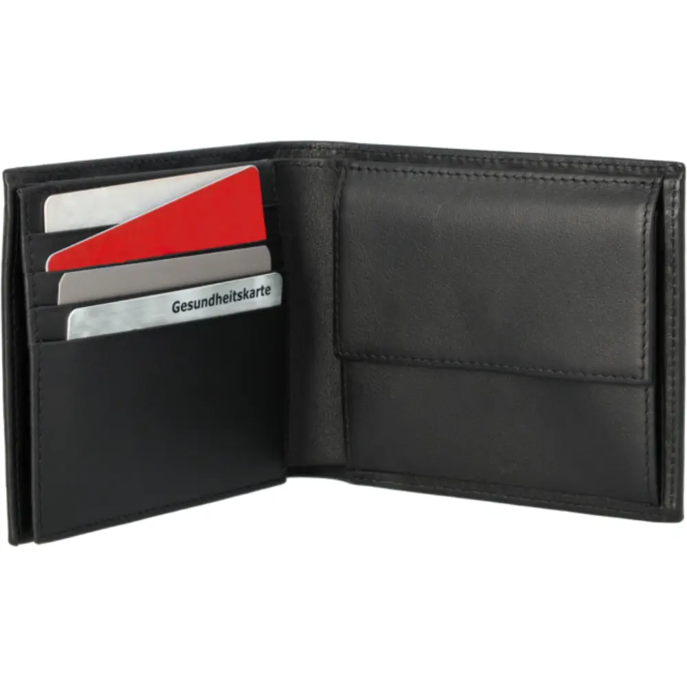 Lommebok herre Mercedes-Benz AMG med RFID-beskyttelse | Genuine® Leather Wallet Black – bilde 3