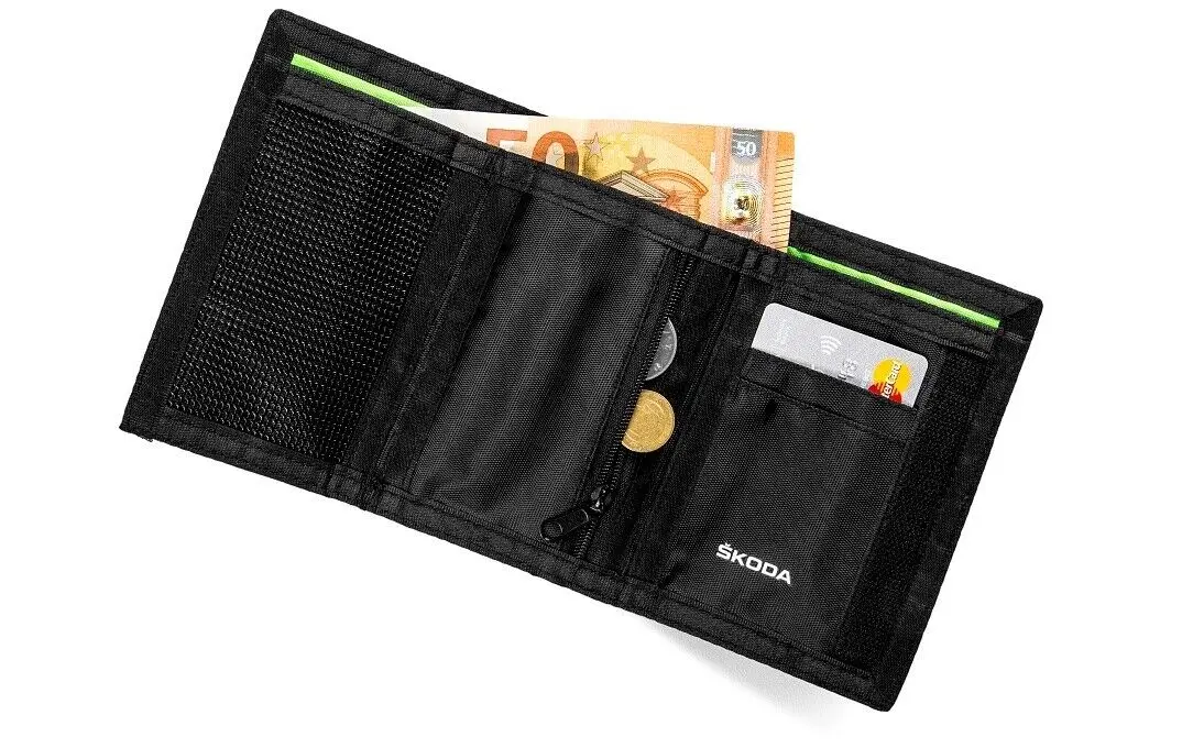 Lommebok Skoda Sport | Wallet Purse Black & Green – bilde 4