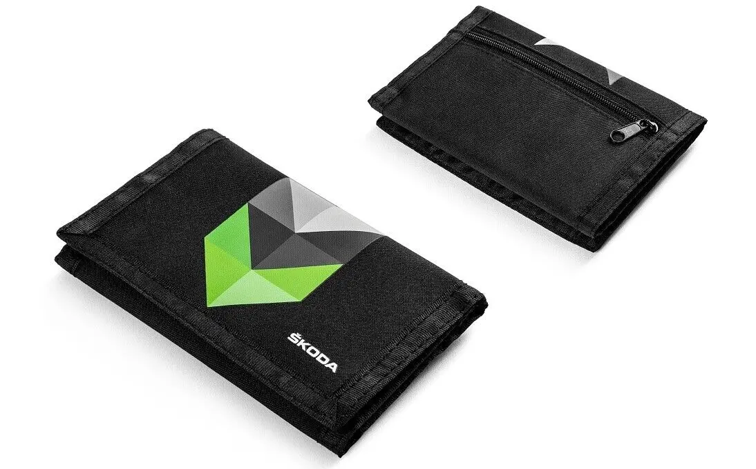 Lommebok Skoda Sport | Wallet Purse Black & Green – bilde 5