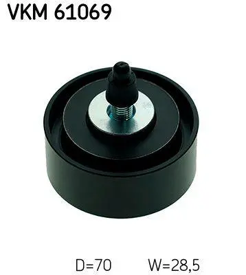 Løpehjul, vifterem Toyota Hiace / Land Cruiser 3.0 D-4D │ SKF Aux Belt Idler Pulley – bilde 2