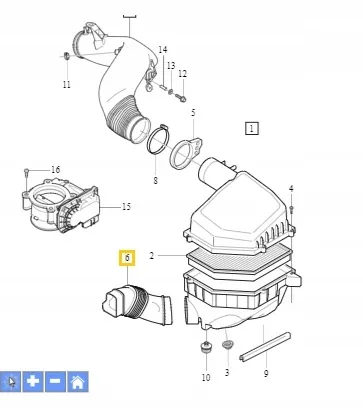Luftinntak til luftfilterhus Volvo Genuine® XC60 XC70 │ 3.0/3.2 bensin 6-syl – bilde 3