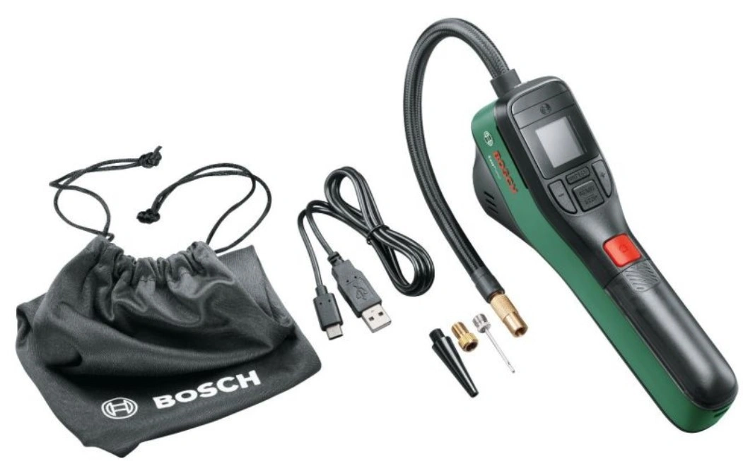 Luftkompressor Bosch EasyPump -  med batteri som kan lades, bærbar, digital - akkumulator pumpe 10 bar