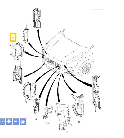 Luftleder Volvo Genuine® S60 / V60 2011-2018 │ høyre – bilde 4