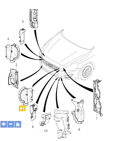 Luftleder Volvo Genuine® S60 / V60 2011-2018 │ venstre – bilde 4