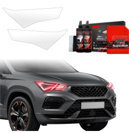 Lyktbeskyttere Cupra Ateca 2020 - 2025 │ PPF beskyttelsesfolie Gjennomsiktig BodyShield