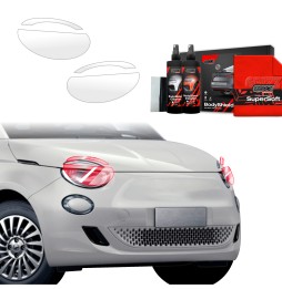 Lyktbeskyttere Fiat 500 2016 - 2025│ PPF beskyttelsesfolie Gjennomsiktig BodyShield
