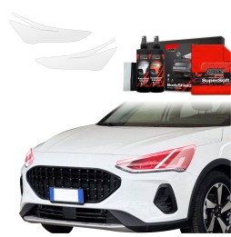 Lyktbeskyttere Ford Focus Active X Facelift 2021 - 2025 │ PPF beskyttelsesfolie Gjennomsiktig BodyShield